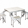 Мебек комплект: стол складной алюминий/пластик четырехместный