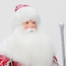 Кукла Дед Мороз под елку красный серебро 30см
