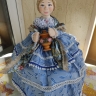 Кукла-грелка Баба Купчиха на чайник юбка 33см